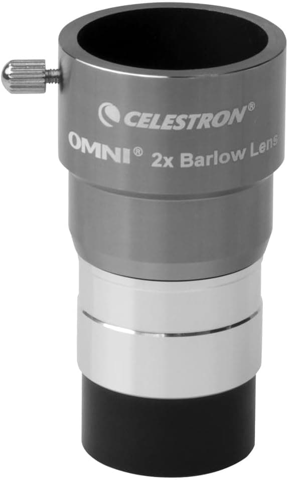 Celestron Omni 1.25 inch 2X Barlow Lens Multi-Coated for Double Magnification