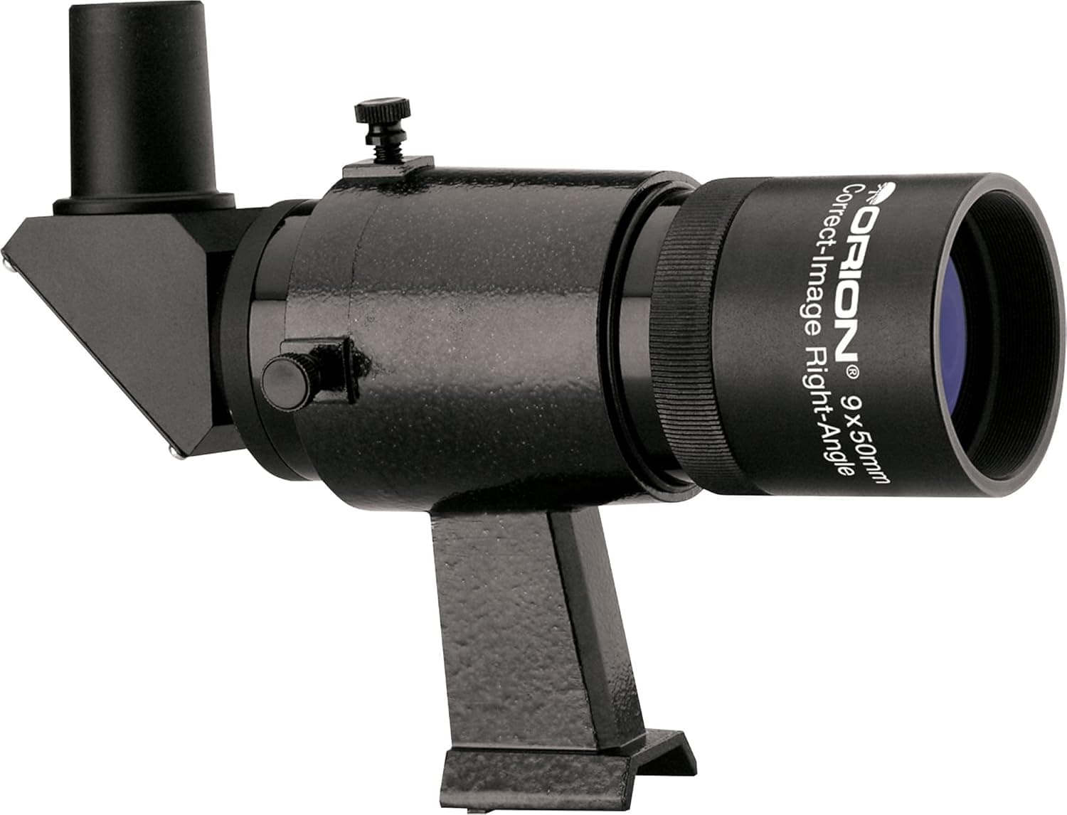 Orion 07212 9x50 Right-Angle Correct-Image Finder (Black) for Astronomy Telescope with Bracket