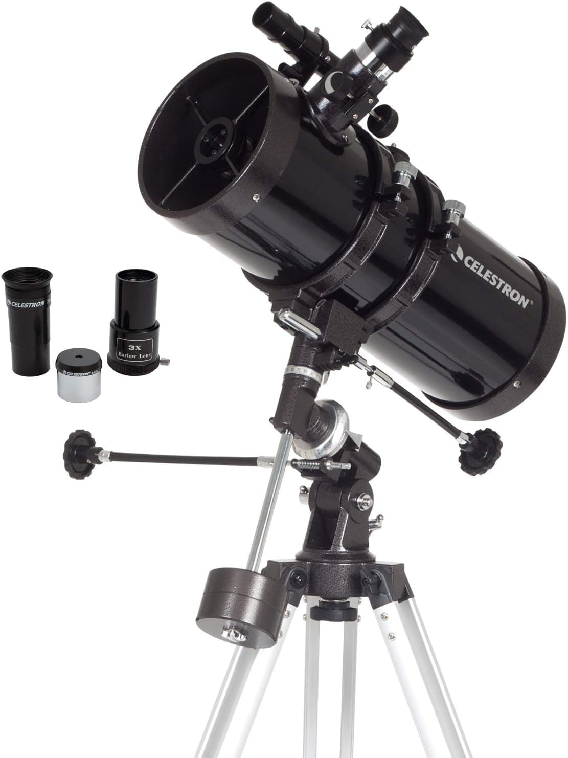 Celestron PowerSeeker 127EQ Telescope, Manual German Equatorial Telescope for Beginners, 127mm Aperture
