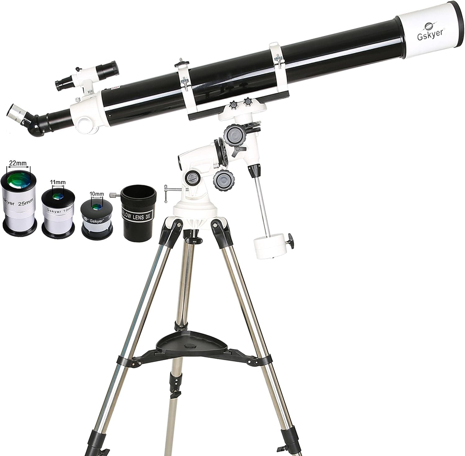 Gskyer EQ901000 Astronomy Telescope, German Technology Refractor Telescope with Equatorial Mount