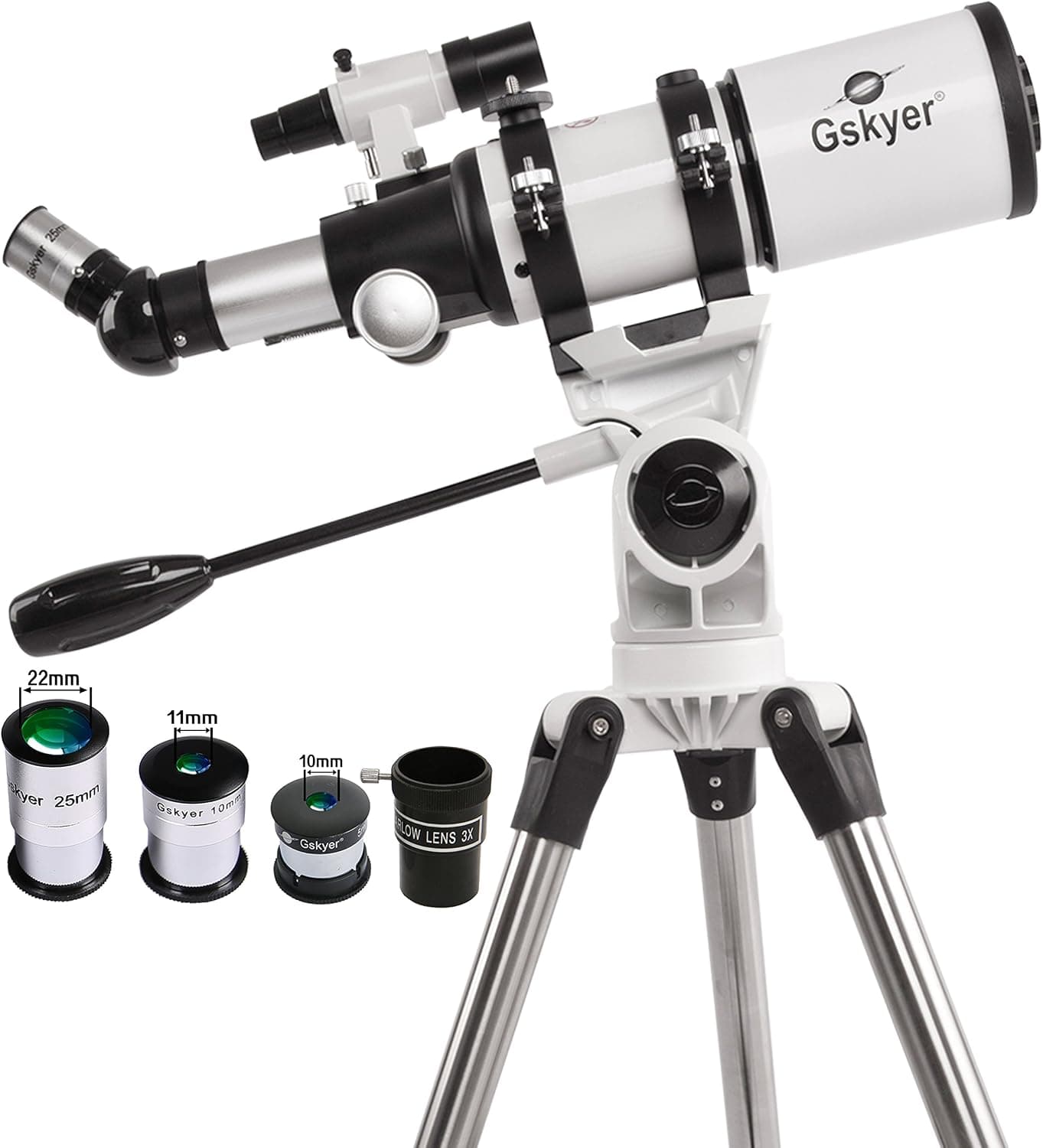 Gskyer 80mm AZ Space Astronomical Refractor Telescope, German Technology Scope with Adjustable Tripod