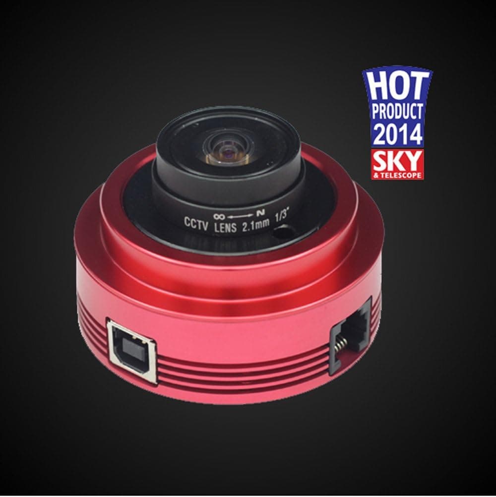 ZWO ASI120MM 1.2 Megapixel USB 2.0 Monochrome Astronomy Camera for Astrophotography and Guiding