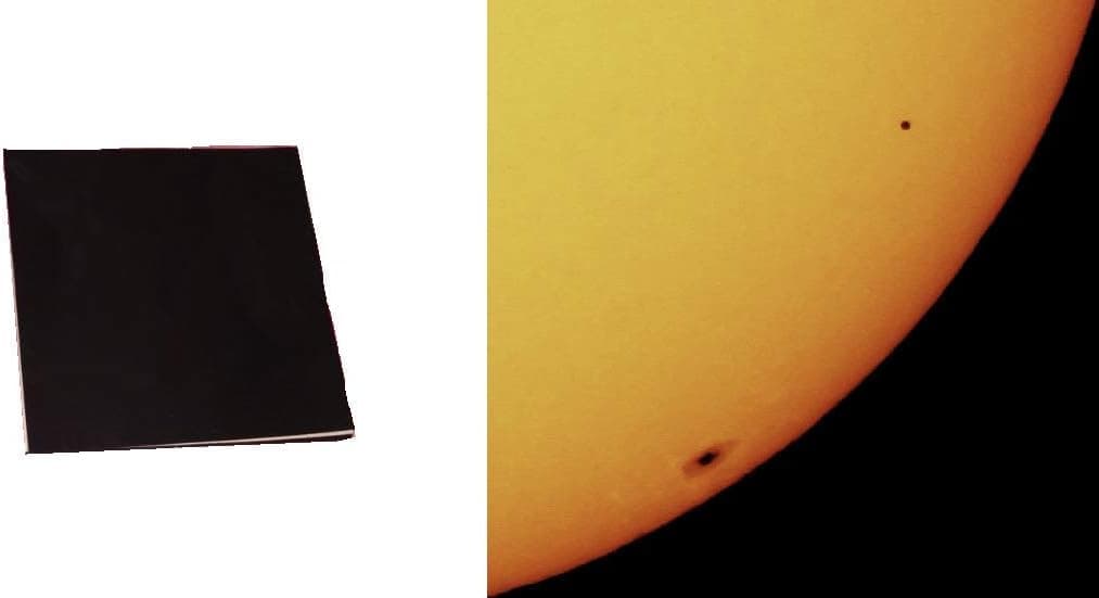 Thousand Oaks 4"x4" Solar Filter Sheet for Telescopes, Binoculars and Cameras Safe White Light Sun Film