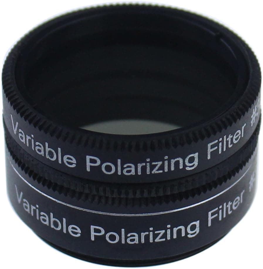 Solomark 1.25 Inch Variable Polarizing Filter for Telescope and Eyepiece Adjustable Moon Glare Reduction