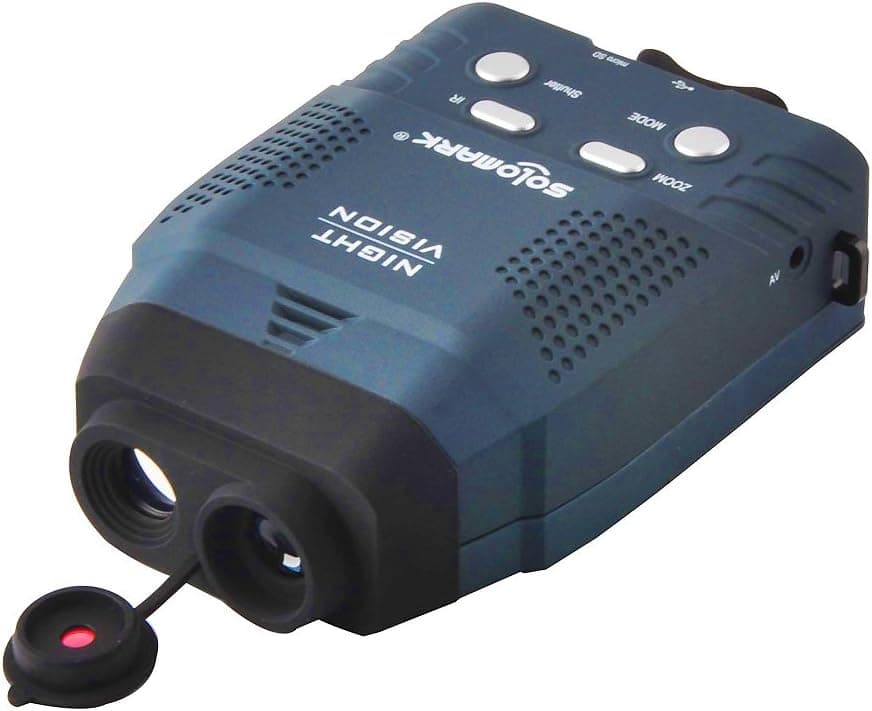 Solomark Night Vision Monocular Blue-Infrared Illuminator Viewing in the Dark Records Video