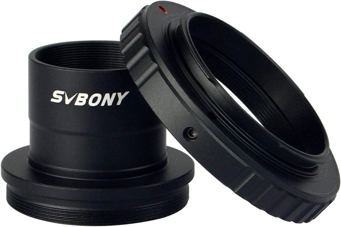 SVBONY Telescope Photo Adapter T Adapter and T2 T Ring 1.25 inch Compatible for Nikon Camera and Telescope