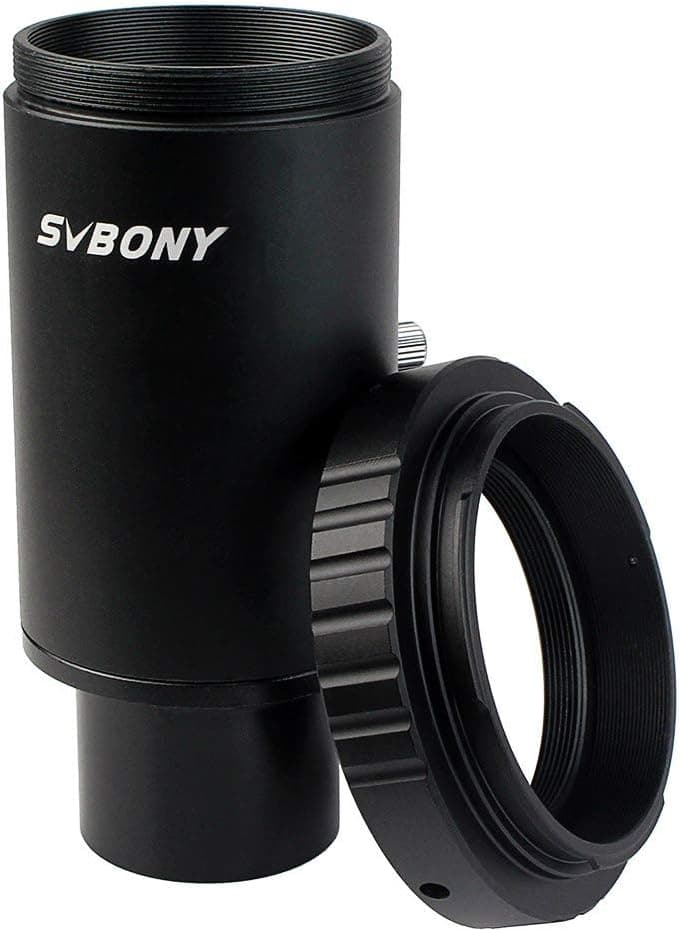 SVBONY T2 T Ring Adapter Metal 1.25 inch Compatible for Canon EOS Cameras CA1 Sleeve Extended Cylinder