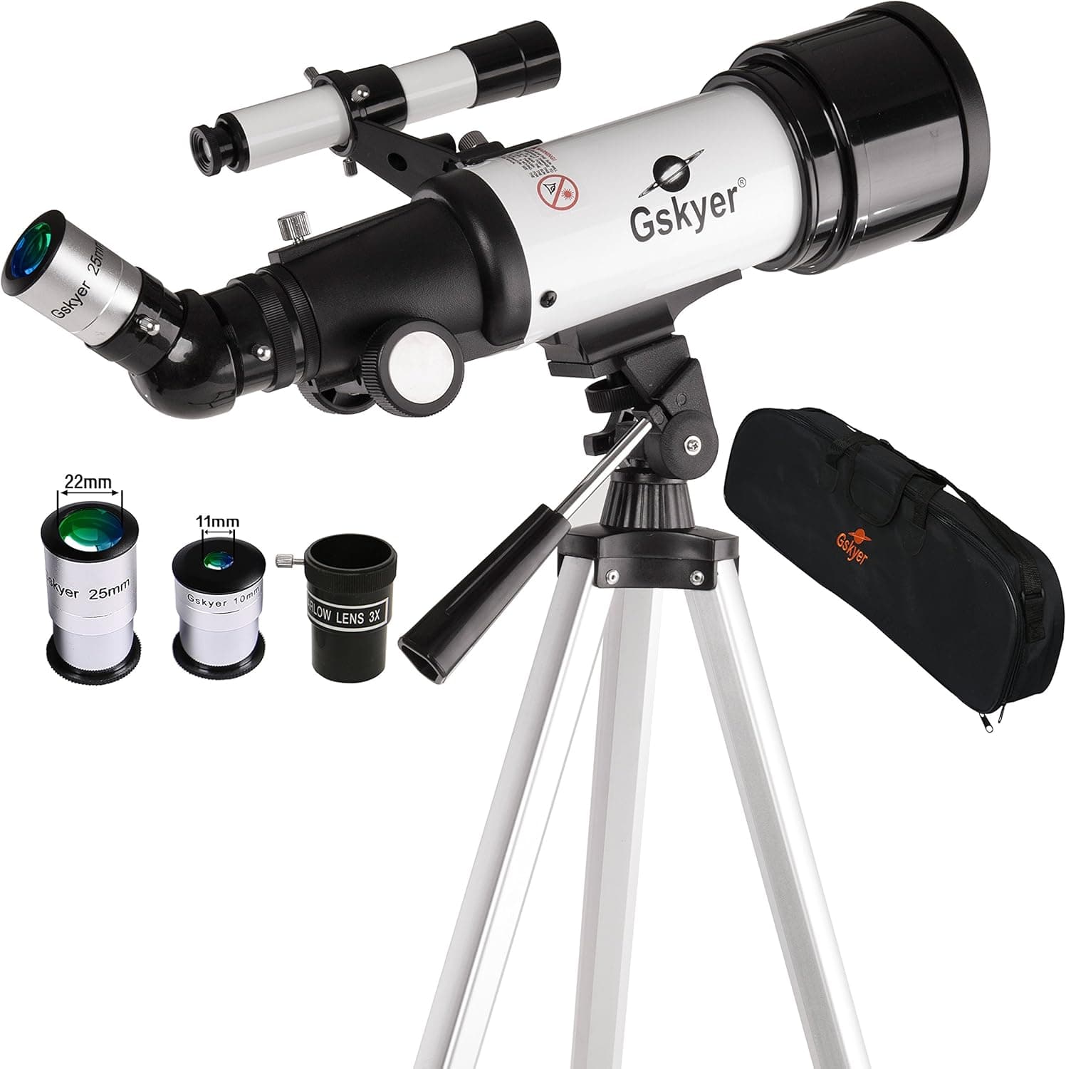 Gskyer AZ70400 German Technology Astronomy Telescope, Travel Refractor Telescope for Kids Beginners