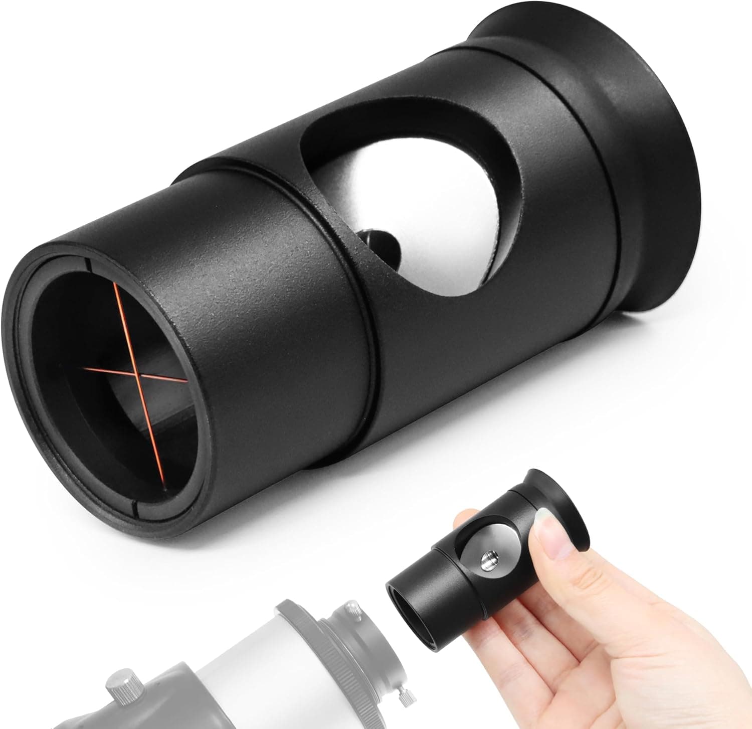Astromania 1.25 Inch Metal Collimating Cheshire Eyepiece Without Laser for Newtonian Reflector