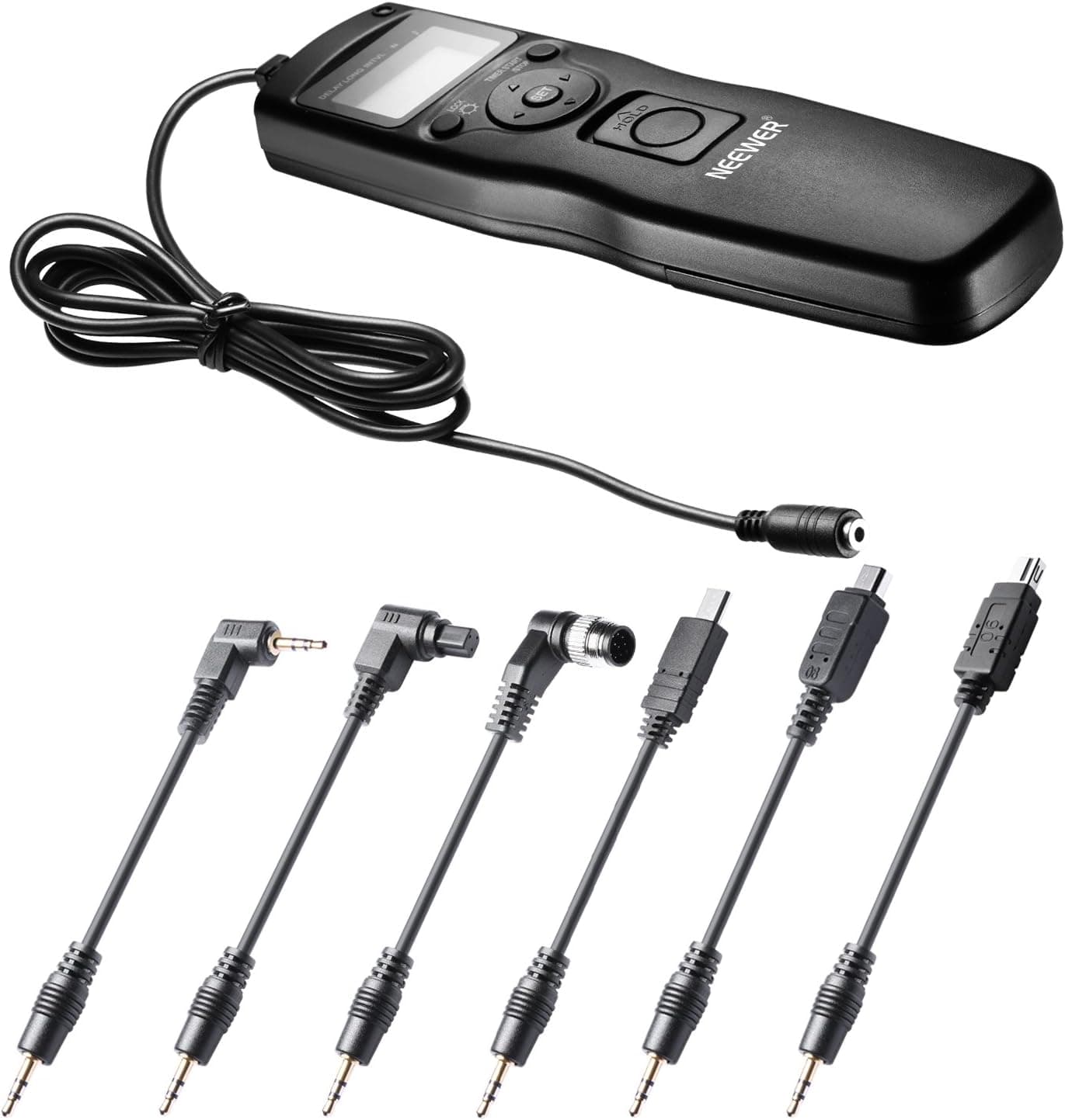 Neewer 6-in-1 Timer Shutter Release Intervalometer Remote Control for Canon 5D MarkIII Nikon D800