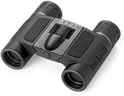 Bushnell 8x21 Compact Binoculars, Twin Bridge Roof Prism for Travel and Everyday Use, Black