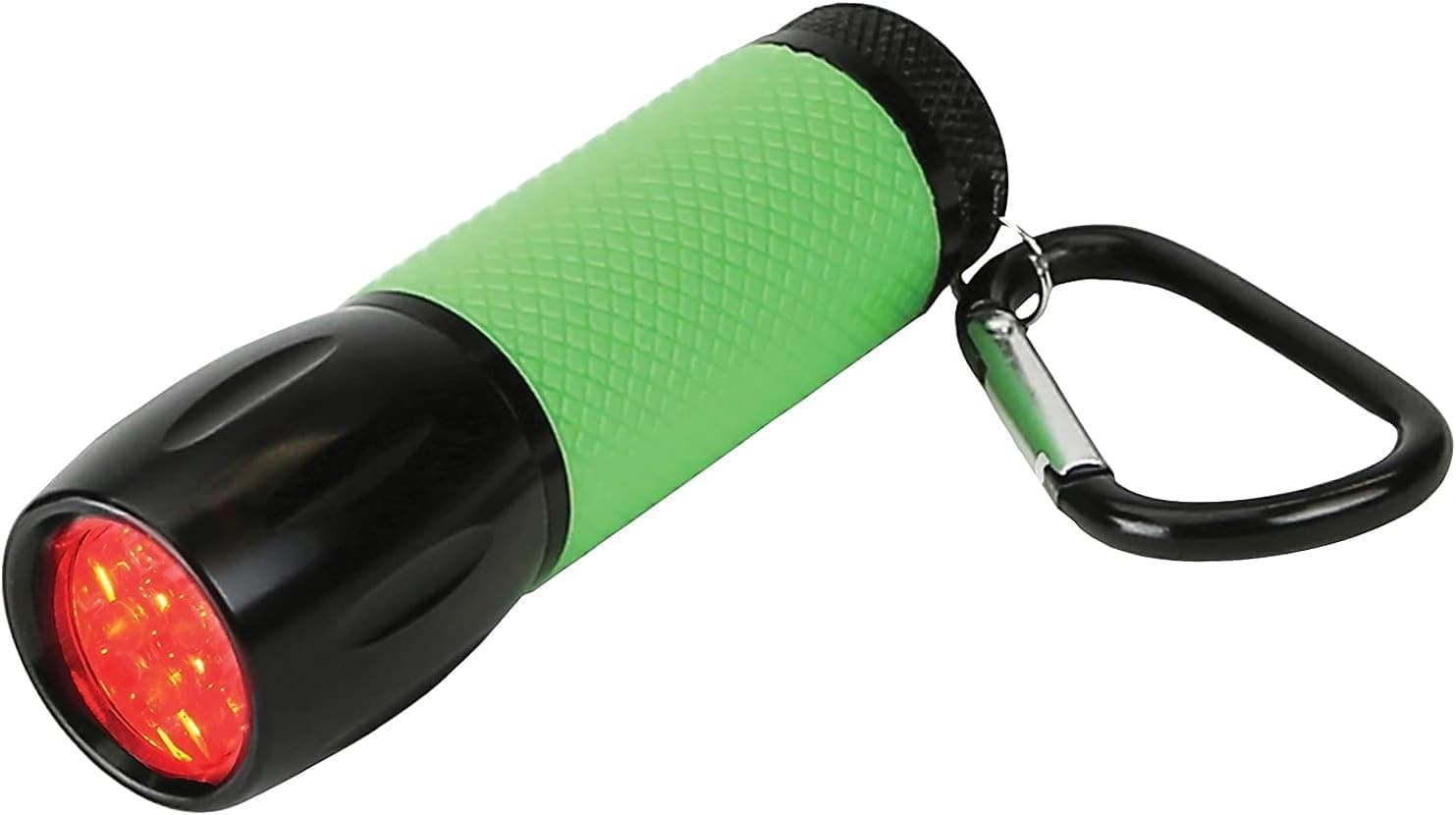 Carson RedSight Red LED Flashlight Two Brightness Settings Glow-in-the-Dark Grip Stargazing (SL-33)