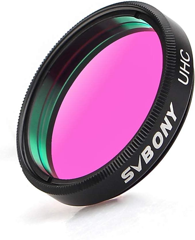 SVBONY Telescope Filter 1.25" UHC Filter Astrophotography to Improve The Image Contrast Reduces Light Pollution