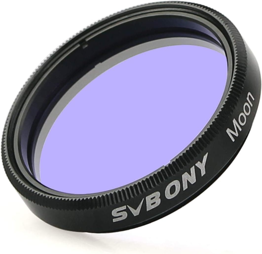 SVBONY Moon Filter 1.25" Telescope Filter Optical Glass Aluminum Housing Lunar Planet Increase Contrast Reduce Glare