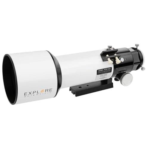 Explore Scientific FCD100 80mm Apochromatic Triplet Refractor Telescope | Air-spaced Hoya FCD100 ED glass, high contrast views, astrophotography and visual astronomy