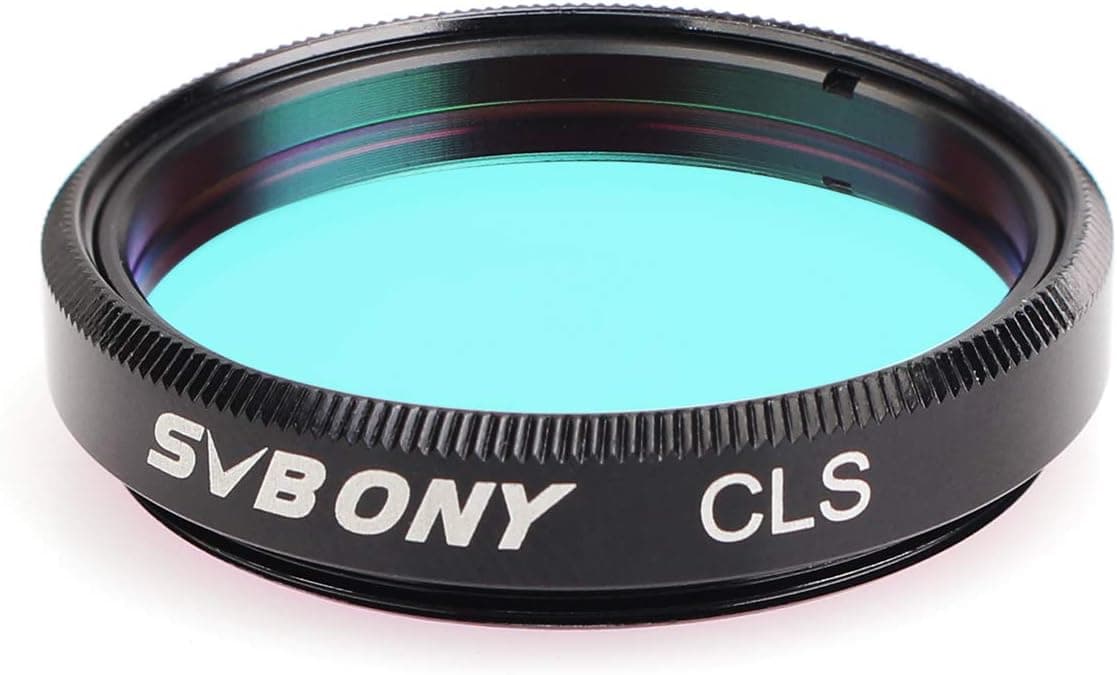 SVBONY Telescope Filter 1.25" CLS Broadband Filter for Deep Sky Visual Astronomical Photography Reduce City Light Pollution