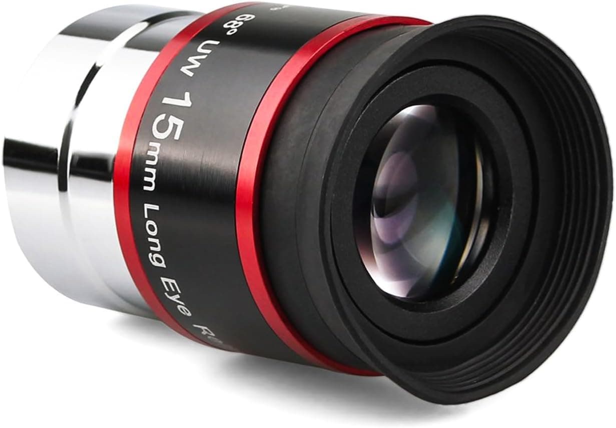 SVBONY 1.25 inch Eyepiece 68 Degree Ultra Wide Angle Telescope Accessory 15mm