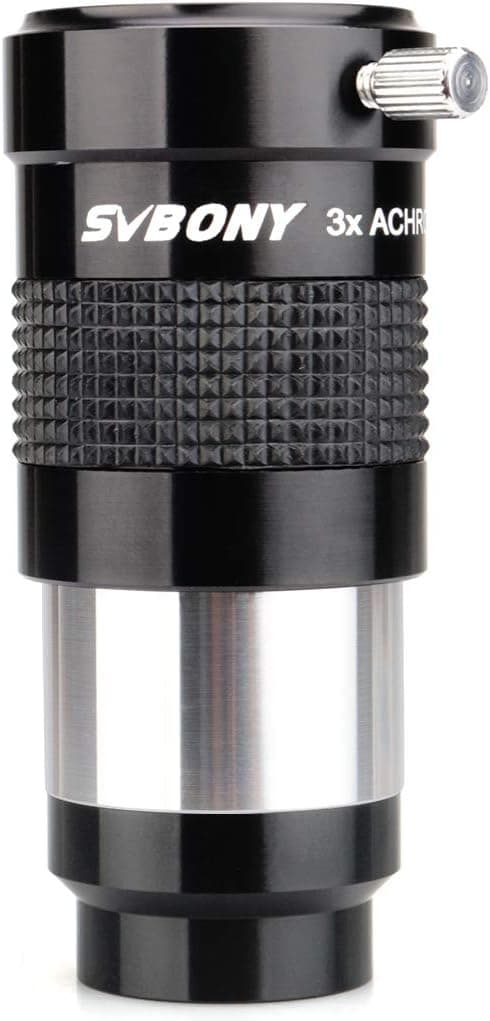 SVBONY 3X Barlow Lens Fully-Multi Coated Achromatic 1.25 inch Telescope Accessory