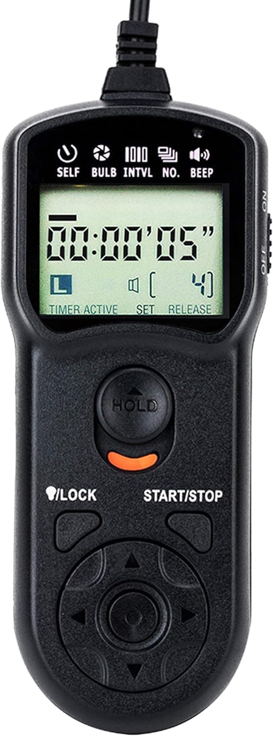 JJC Intervalometer Timer Remote Shutter Release Time Lapse for Nikon D750 D780 Z7 Z6 D7200 D5600 D610