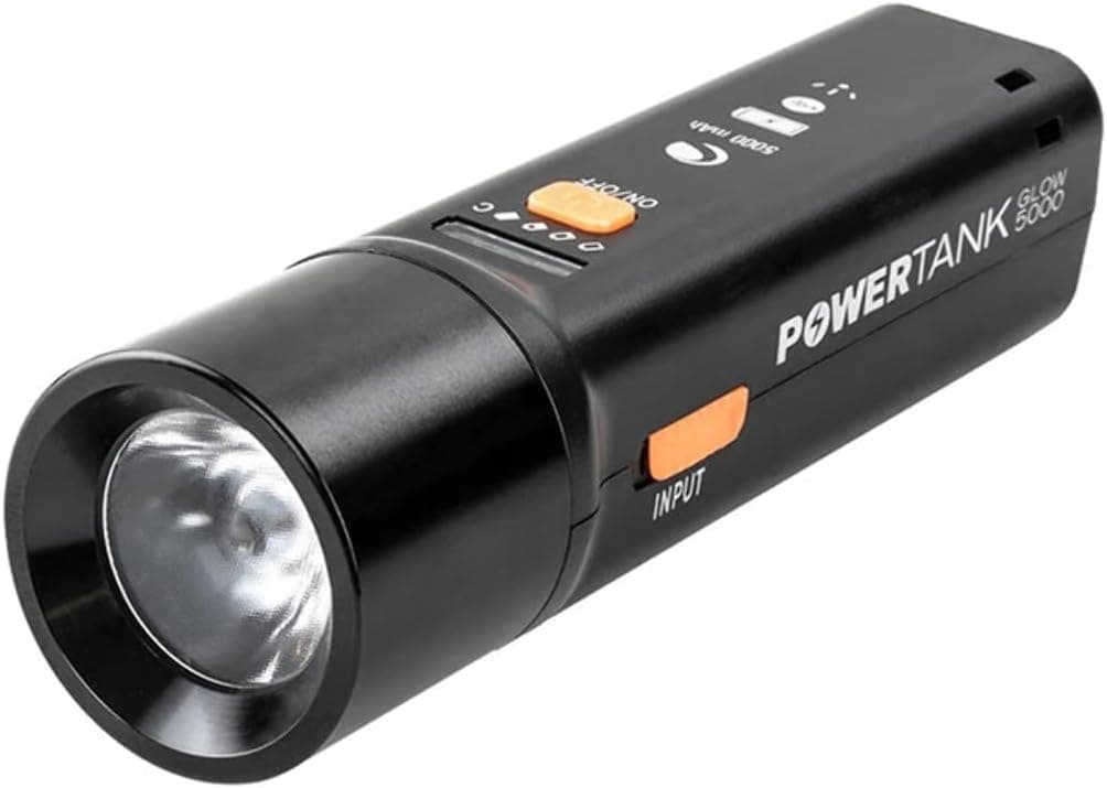 Celestron 93585 PowerTank Glow 5000 USB Rechargeable Power Bank Red Astronomy Flashlight 5000mAh