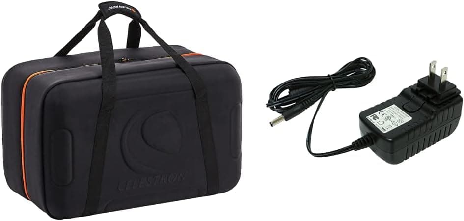 Celestron Telescope Carrying Case Bundle for NexStar Models with AC Adapter, Foam Lined Protection