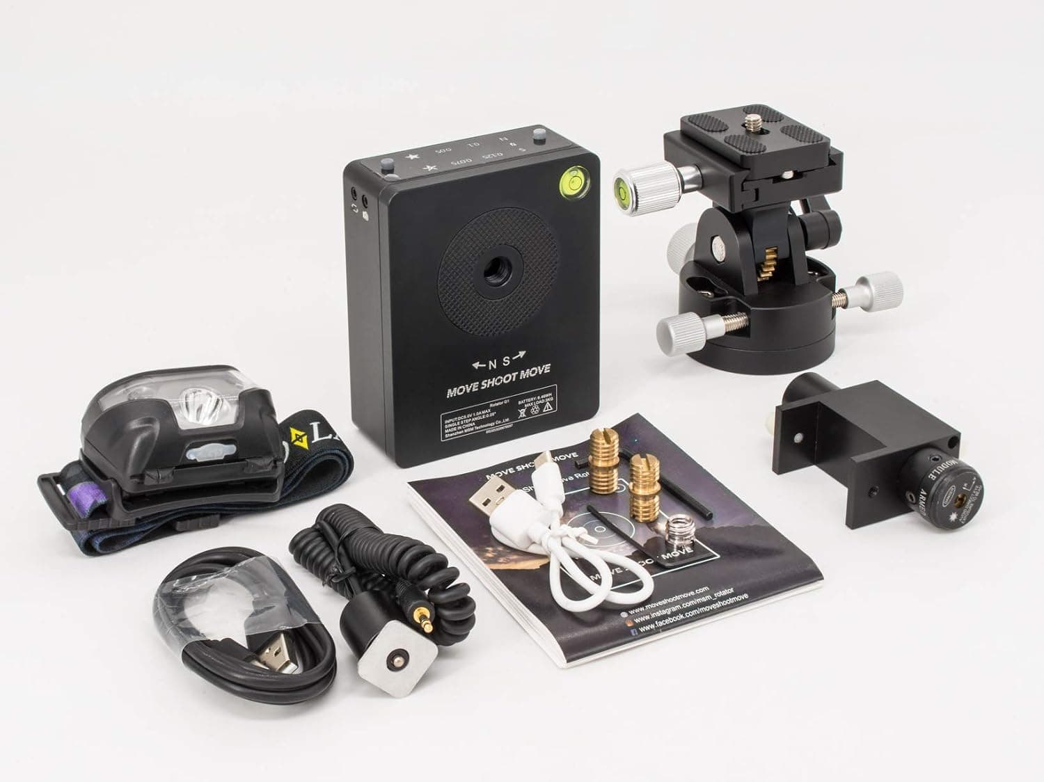 Move Shoot Move Star Tracker Kit with Pointer Time Lapse 2 in 1 Rotator Milky Way Astrophotography