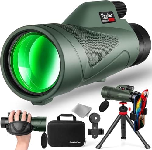12x60 HD Monocular Telescope for Adults high Powered | Comes with Smartphone Adapter Tripod Hand Strap | Suitable for Bird Watching Sports Hiking Traveling