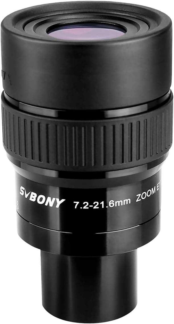 SVBONY SV191 Zoom Eyepiece 7.2 to 21.6mm 1.25 inch FMC 42-65 FOV Twist-Up Eyecups