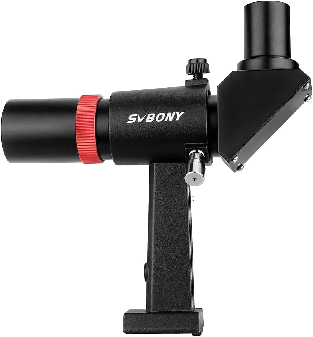 SVBONY SV182 Finderscope Right-Angle Correct-Image Optical Finder 6x30 for Astronomy Telescope Crosshair Bracket