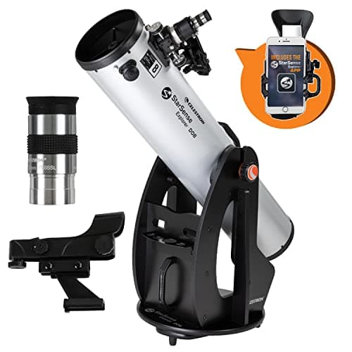 Celestron StarSense Explorer 8" Dobsonian Telescope with Smartphone App | Large 8" Aperture, Deep-Sky & Planet Viewing, StarSense Smartphone Navigation, Manual Dobsonian Mount, Smooth PointandObserve