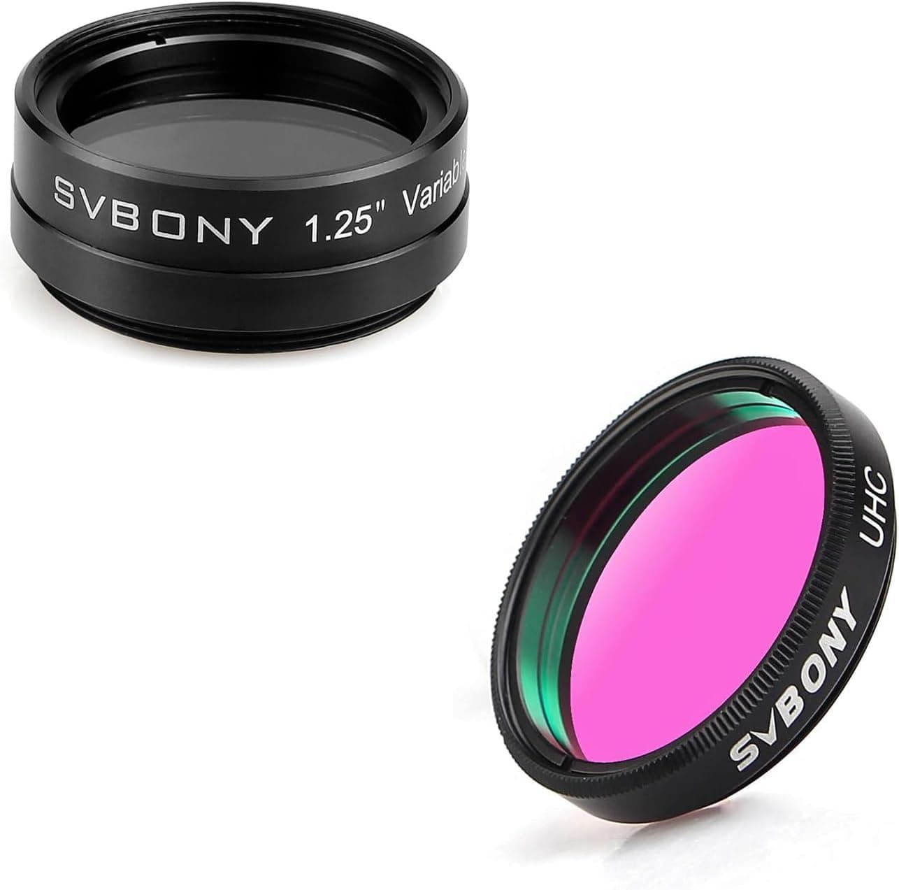 SVBONY Telescope Filter 1.25 inches Variable Polarizing Filter Bundle with SVBONY 1.25 inches UHC Filter