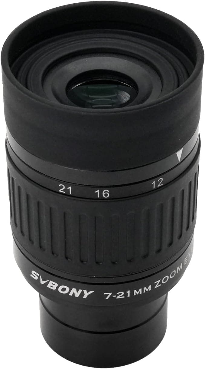 SVBONY SV135 1.25 inch Zoom Eyepiece 7 to 21mm 5 Element 3 Group for Astronomic Telescopes