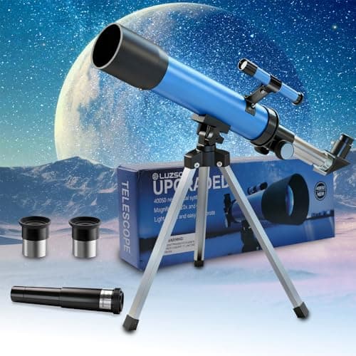 Telescope for Kids, 50mm 100x Beginner Telescope with Tripod | 2 Eyepieces, Finder Scope, Hands-On STEM Learning, Space Exploration Fun, Educational Toy Gift for Boys & Girls Ages 6-12