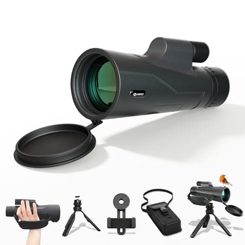 12X50 Monocular Telescope for Adults High Powered with True 12x Magnification with BAK-4 Prism HD Monocular for Bird Watching, Hiking, Hunting, Concert, Travelling, Gift